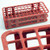 225645-0001 | Dynalon Rack Test Tube 90 Place Red, PP 13mm, CS/5