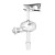 20-809-5044 | Glass Expansion Quartz Twister Spray Chamber with B14 drain and Helix CT