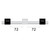 3.17-BLKW3B-F | Glass Expansion Contour Flared End PVC Pump Tube 3tag 3.17mm ID Black/White (PKT 6)