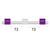 2.79-PW3B-F | Glass Expansion Contour Flared End PVC Pump Tube 3tag 2.79mm ID Purple/White (PKT 6)