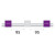 2.79-PW3B-95 | Glass Expansion PVC Pump Tube 3tag (95mm) 2.79mm ID Purple/White (PKT 12)