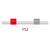 1.22-RGRY-F | Glass Expansion Contour Flared End PVC Pump Tube 2tag 1.22mm ID Red/Grey (PKT 6)