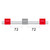 1.22-RGRY3B-F | Glass Expansion Contour Flared End PVC Pump Tube 3tag 1.22mm ID Red/Grey (PKT 6)