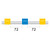 1.52-YB3B | Glass Expansion PVC Pump Tube 3tag 1.52mm ID Yellow/Blue (PKT 12)