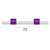 2.06-PUR-MH3 | Glass Expansion Tygon MH Pump Tube 2tag (72mm) 2.06mm ID Purple/Purple (PKT 6)