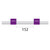 2.06-PUR-F | Glass Expansion Contour Flared End PVC Pump Tube 2tag 2.06mm ID Purple/Purple (PKT 6)