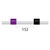 2.29-PBLK-F | Glass Expansion Contour Flared End PVC Pump Tube 2tag 2.29mm ID Purple/Black (PKT 6)