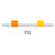 0.51-OY-F | Glass Expansion Contour Flared End PVC Pump Tube 2tag 0.51mm ID Orange/Yellow (PKT 6)