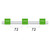 1.85-GRN3B-F | Glass Expansion Contour Flared End PVC Pump Tube 3tag 1.85mm ID Green/Green (PKT 6)