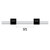 0.76-BLK-95-F-S | Glass Expansion Contour Flared End PVC Pump Tube 2tag (95mm) 0.76mm ID Black/Black (PKT 6)