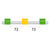 0.44-GY3B | Glass Expansion PVC Pump Tube 3tag 0.44mm ID Green/Yellow (PKT 12)