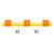 0.89-ORG3B-95-SF-F | Glass Expansion Contour Flared End Solva Pump Tube 3 tag 0.89mm ID Orange/Orange, 95mm (PKT 6)