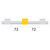 0.57-WY3B-F | Glass Expansion Contour Flared End PVC Pump Tube 3tag 0.57mm ID White/Yellow (PKT 6)