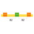 0.38-OG3B-SF-F | Glass Expansion Contour Flared End Solva Flex Pump Tube 3 tag 0.38mm ID Orange/Green (PKT 6)