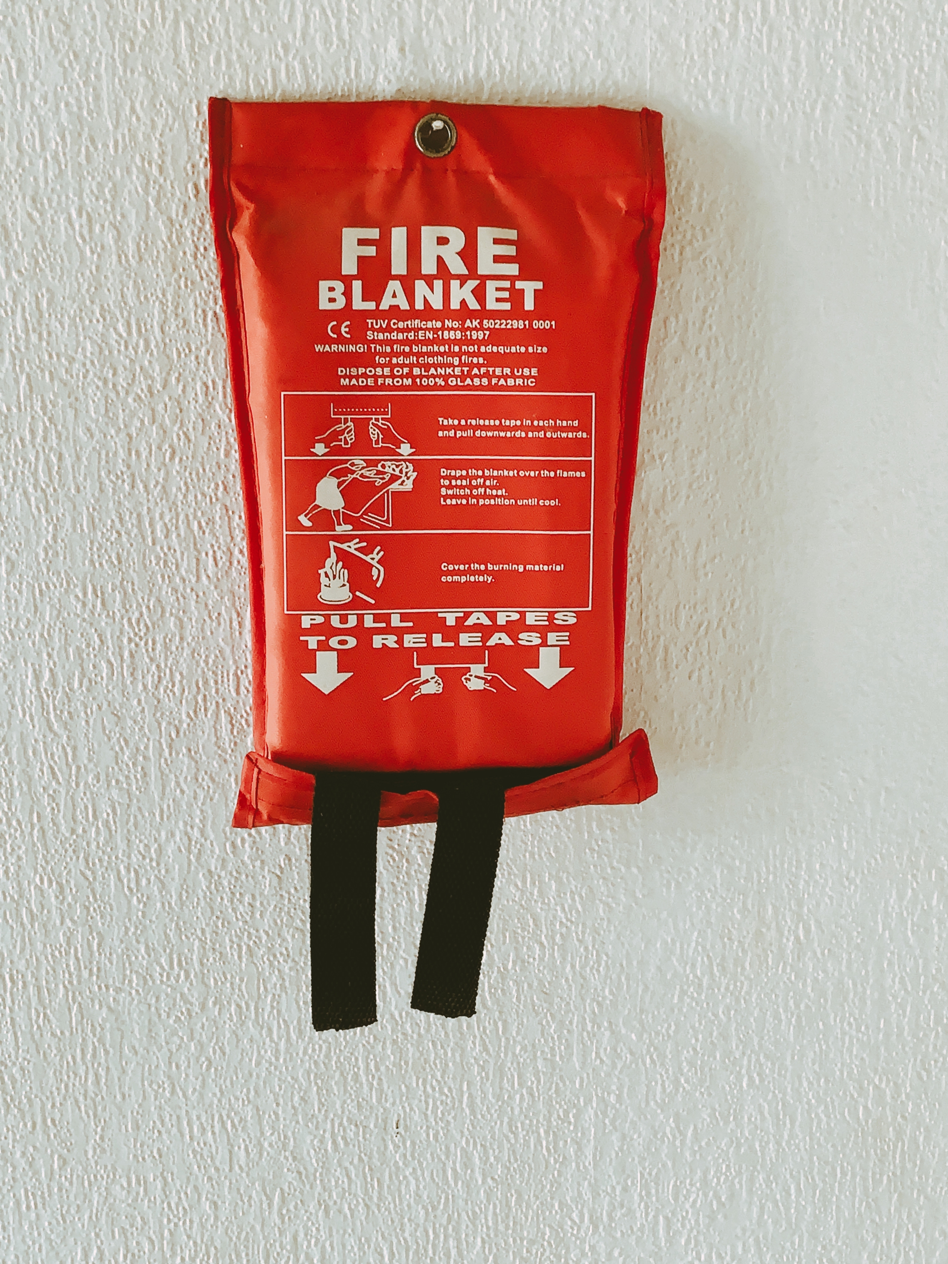 Image of a fire blanket