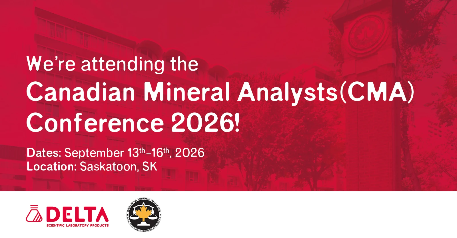 We're attending the Canadian Mineral Analysts (CMA) Conference 2026!