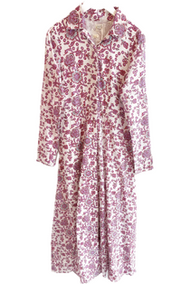 Shirtdress, Plum Fields Shirtdress, Plum Fields
