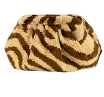 Brown Tiger Silk Pinup Bag 