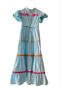 Baba Dress, Blue Baba Dress, Blue