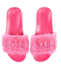 Slipper, Pink Boss Babe Slipper, Pink Boss Babe
