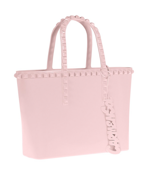 Grazia Mini Tote Bag, Baby Pink
