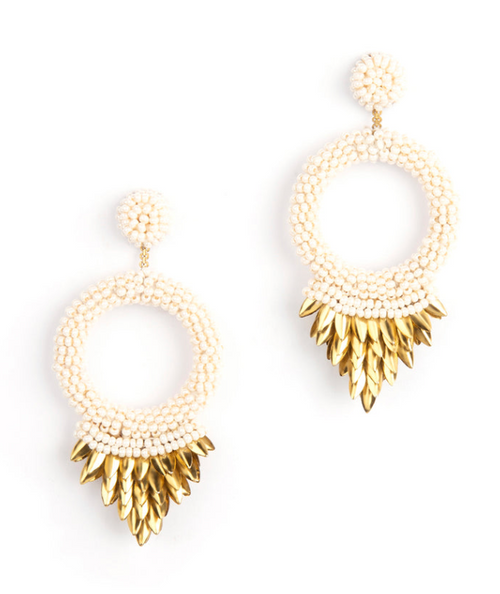 Franka Earrings, Ivory Franka Earrings, Ivory