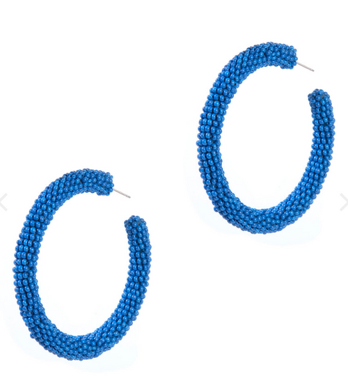 Zaria Earring, Blue Zaria Earring, Blue