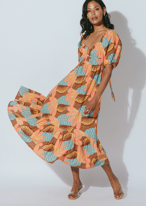 Jesse Midi Dress, Riviera Print Jesse Midi Dress, Riviera Print