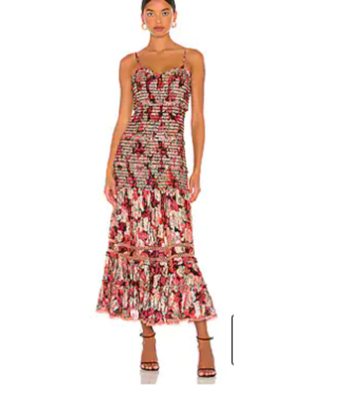 Shirred Midi Dress Shirred Midi Dress