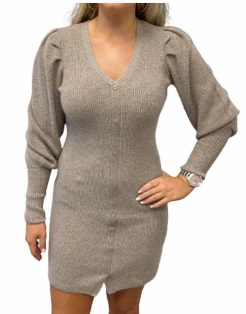 Cashmere Sweater Dress, Toast