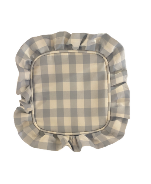 Small Gingham Pouch, Blue Small Gingham Pouch, Blue