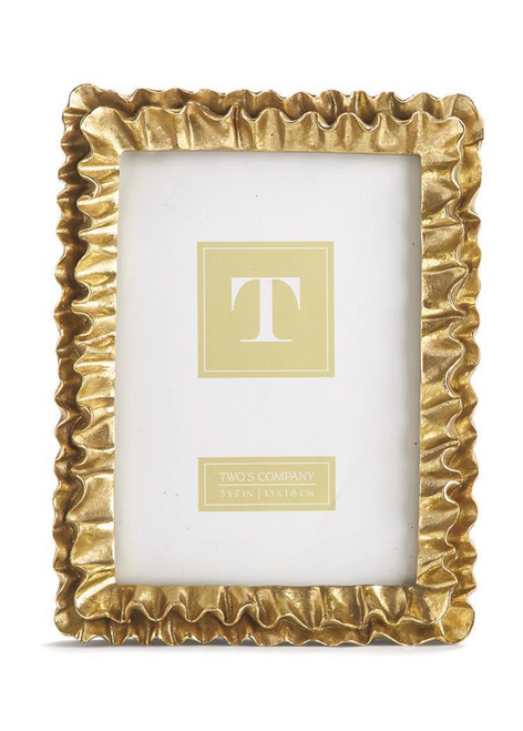 Gold Ruffle 5x7 Frame