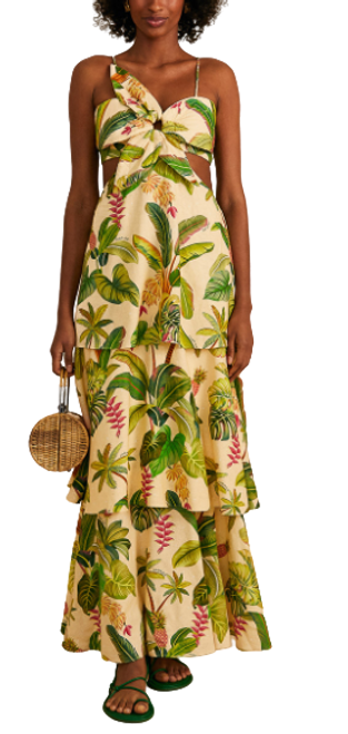 Fruit Forest Sand Maxi Dress