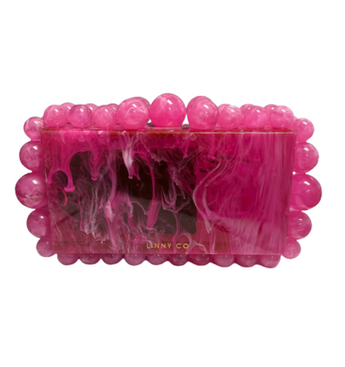 Daphne Clutch, Hot Pink 