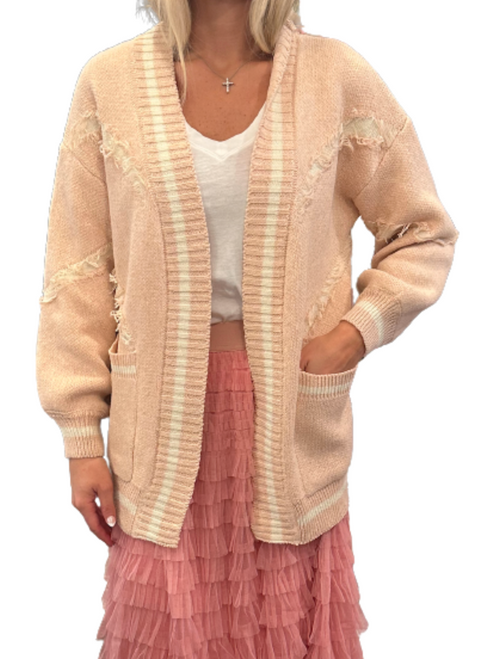 Paris Cardigan, Light Pink 