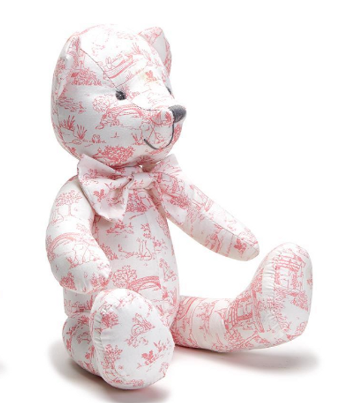 Pink Toile Teddy