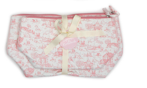 Pink Animal Toile Pouches