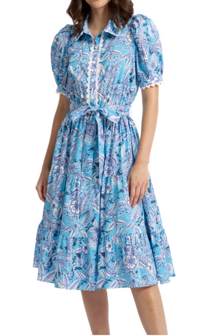 Batik Dress, Blue 