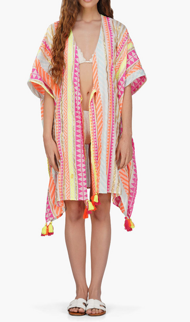 Tassel Striped Coverup