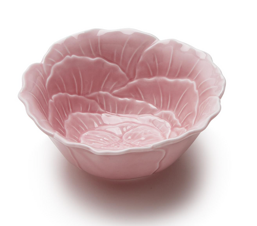 Pink Flower Tidbit Bowl