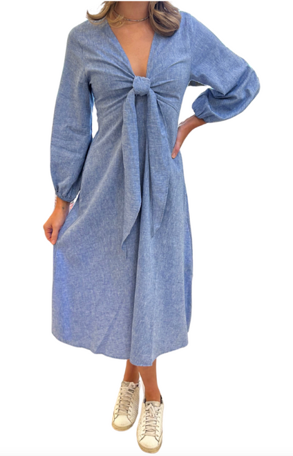 Novella Dress, Denim Blue 