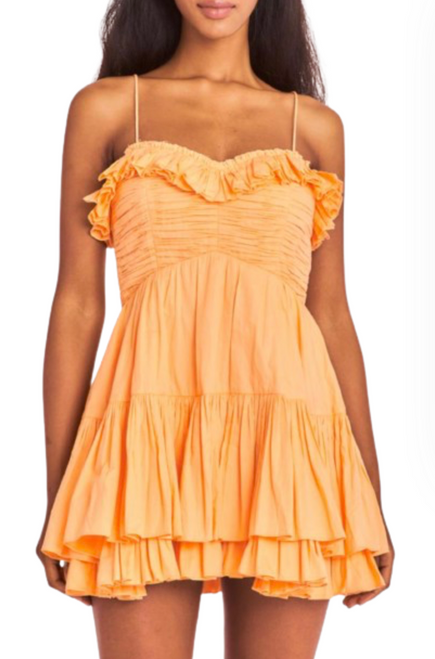 Linny Dress, Tangerine 