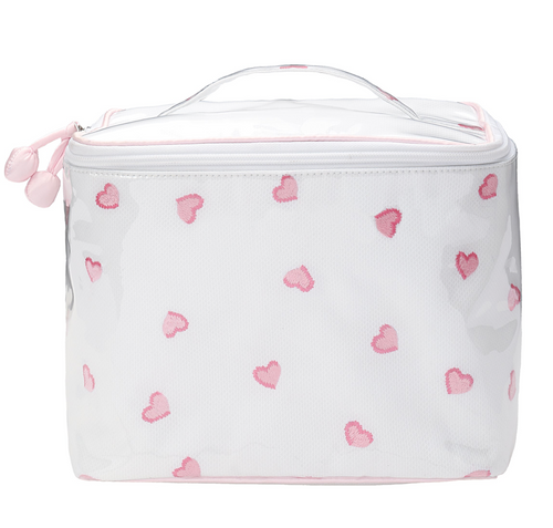 Heart Train Case, Pink 