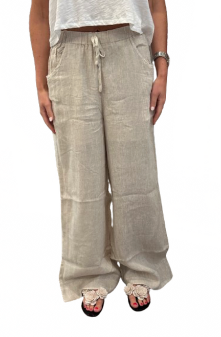 Linen Trousers, Natural