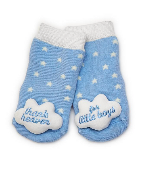 Thank Heavens Rattle Socks, Blue 