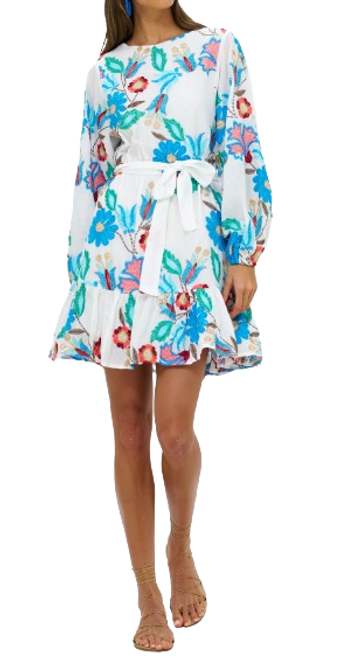 Long Sleeve Flirty Dress, Monet