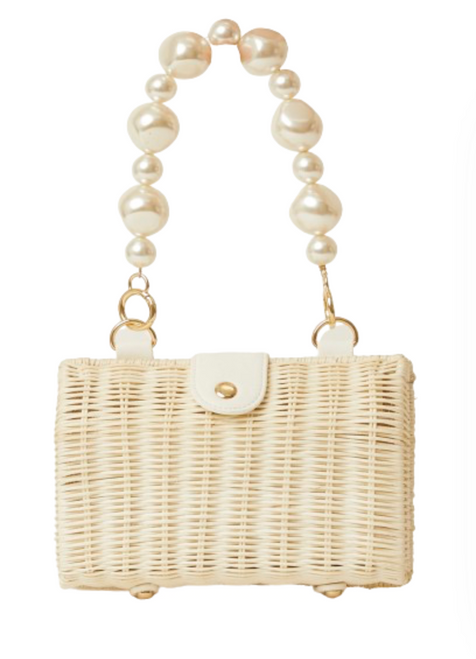 Page Pearl Clutch, White