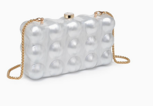 Waverly Clutch, Ivory