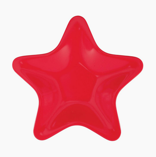 Holiday Star Shaped Plate, Red