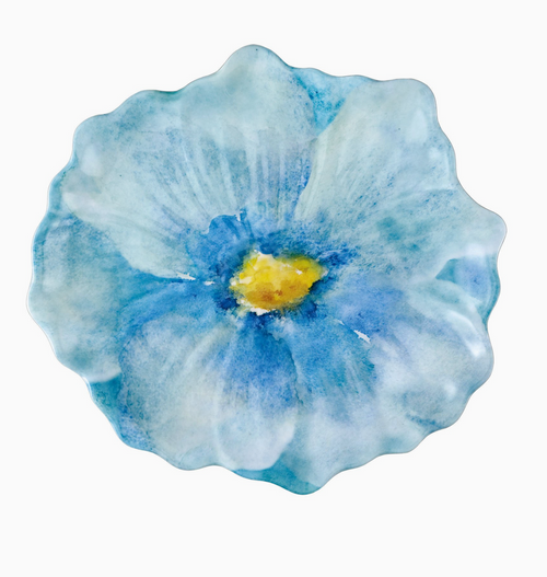 Flower Plate, Blue